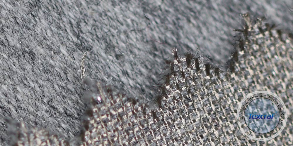 Double faced silver conductive fabric