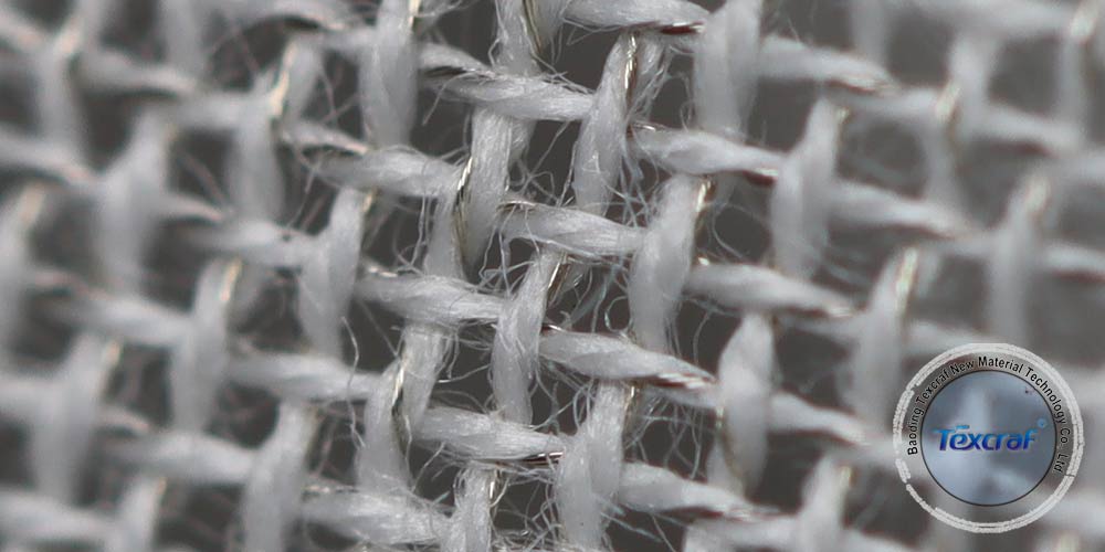 Silver Cotton Mesh Screening Fabric