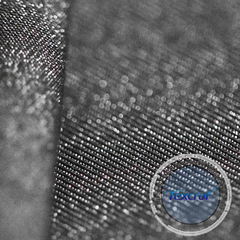 silver stretch conductive fabric