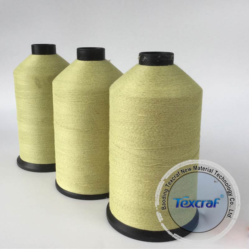 Aramid coated stainless steel yarn