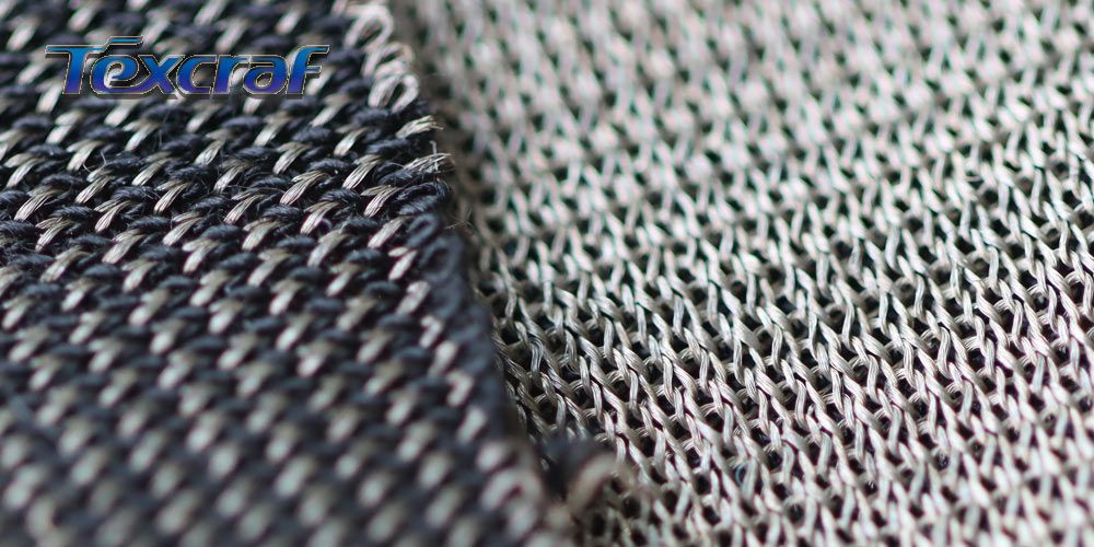 Knitted silver fiber fabric