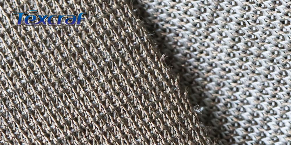 Knitted silver fiber fabric
